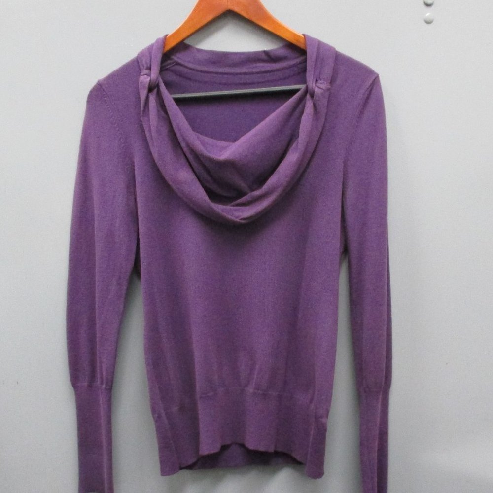 Women's Sweater Purple Color Silk Blend Warm Women's Sweater